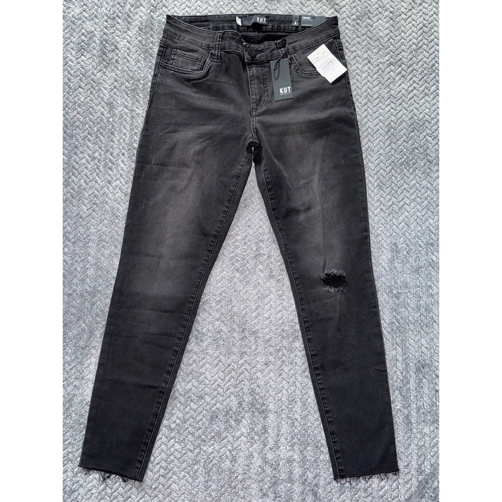 KUT From The Kloth Women's Connie Ankle Skinny Jeans Mid Rise Stretch Sz 6 NWT